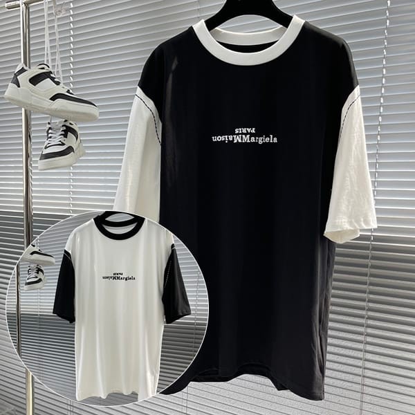 完売必至MM6 メゾン マルジェラ ロゴプリント Tシャツ コピー 2色 May57057
